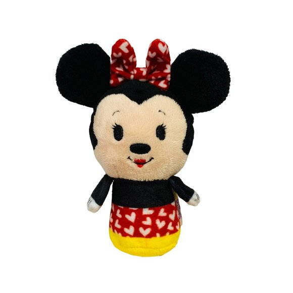 Hallmark Itty Bittys Minnie Mouse Polka Dots Red Lips Plush - Picture 1 of 6